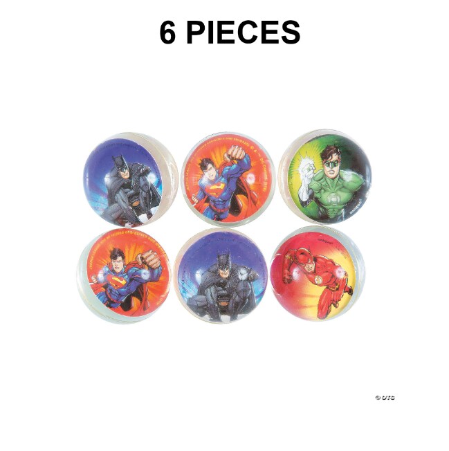 DC Comics Justice League&#x2122; Bouncing Balls - 6 Pc.