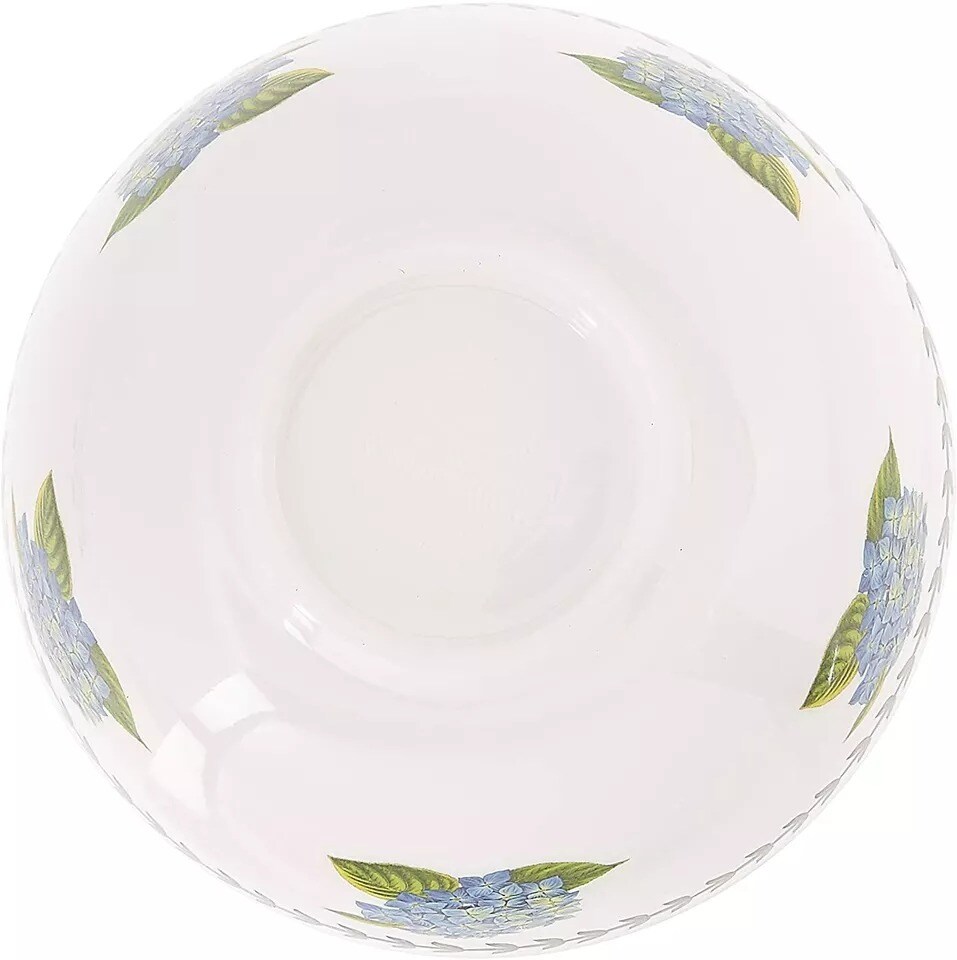 Portmeirion Botanic Garden Set of 4 Melamine Bowls, 7.25 Inch - White