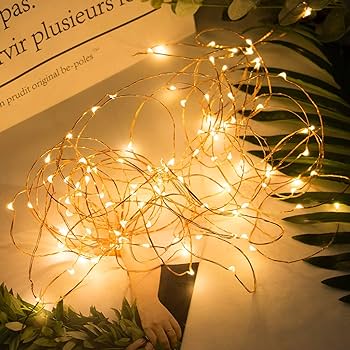 3 pack of 150 LED Warm White Battery Operated Fairy Lights with Timer- Total of 450 LED Lights - Uses 3 AA Batteries Not Included