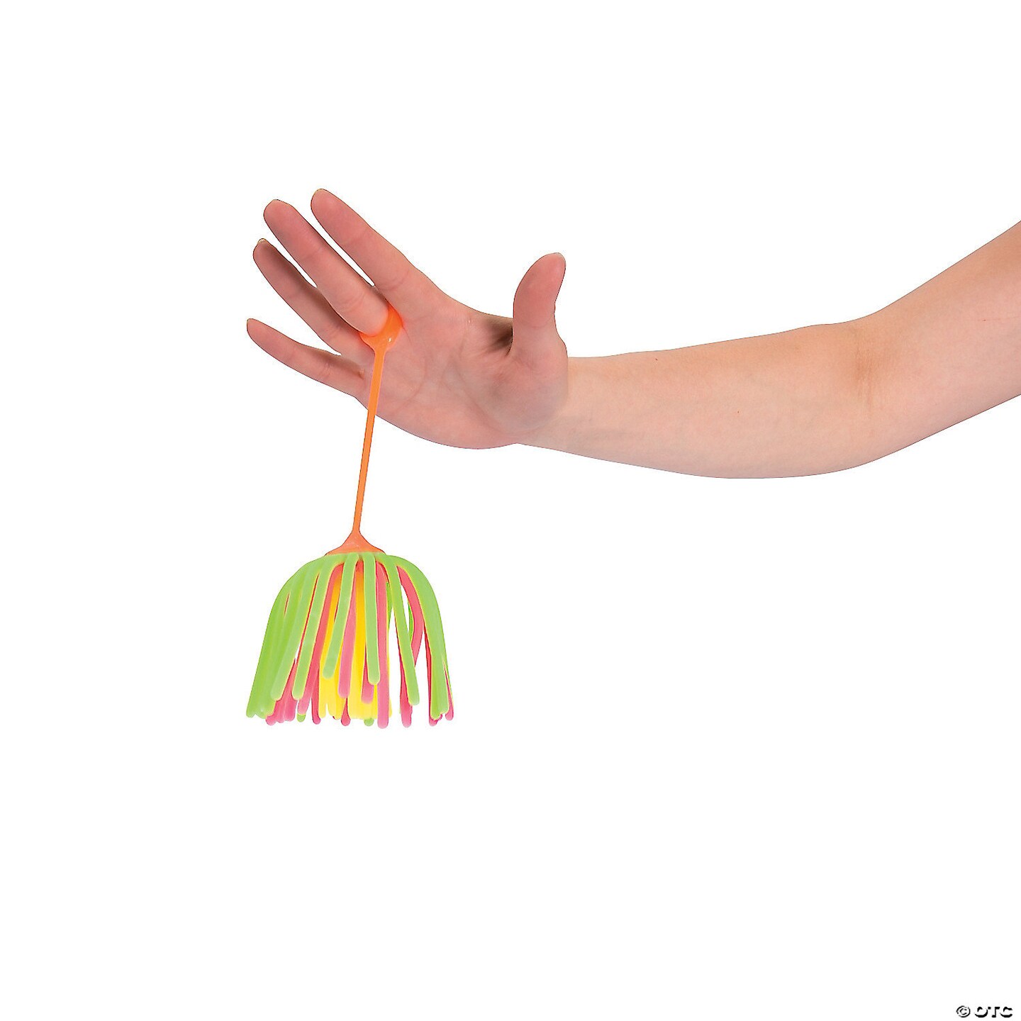 2 1/2" Flashing Neon Large Stretchy Noodle Ball YoYos - 12 Pc.