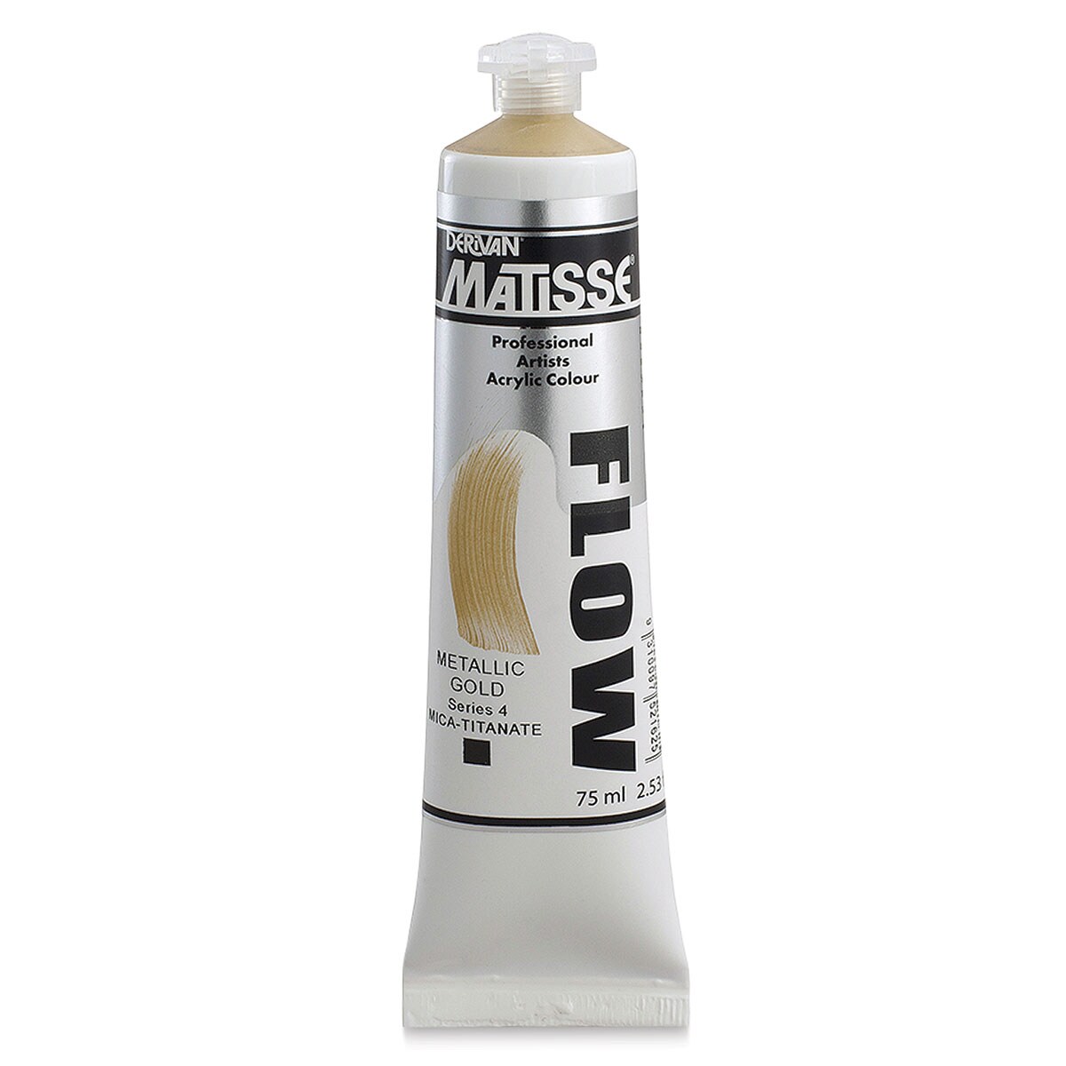 Matisse Flow Acrylic Paint - Metallic Gold, 75 ml
