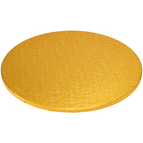 16&#x22; Round Gold Foil Cake Board Drum