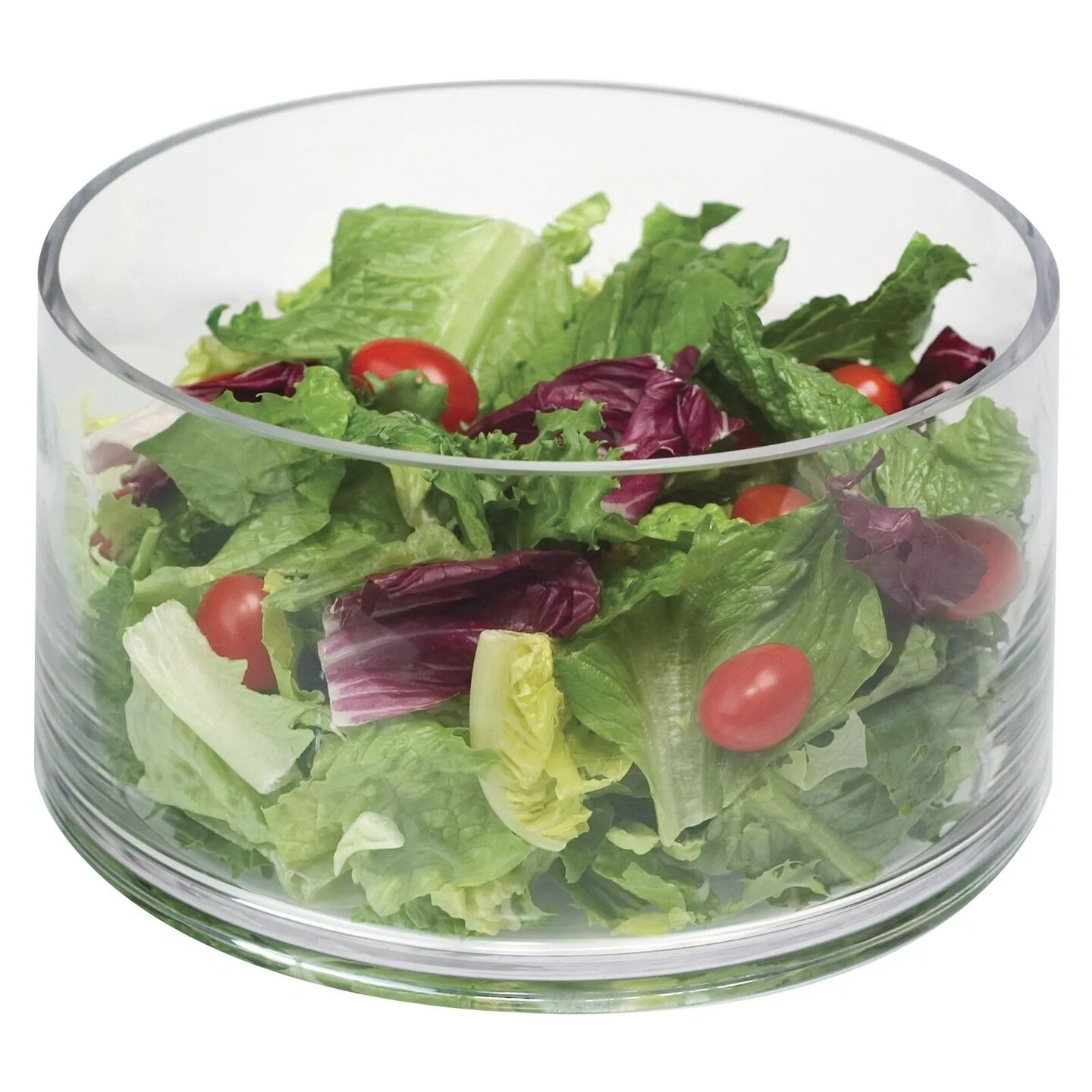 Artland Simplicity Salad Bowl, 9 in, Dishwasher Safe - Clear