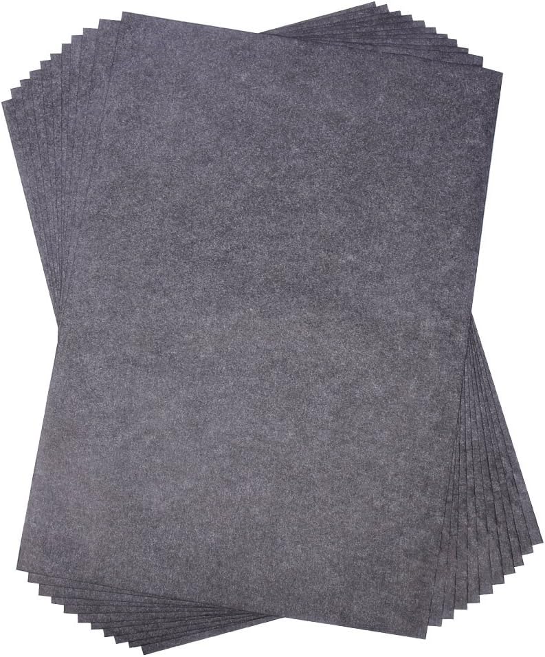 100 Sheets Black Carbon Transfer Tracing Paper for Wood, Paper, Canvas and Other Art Surfaces (9 x 13 Inches)