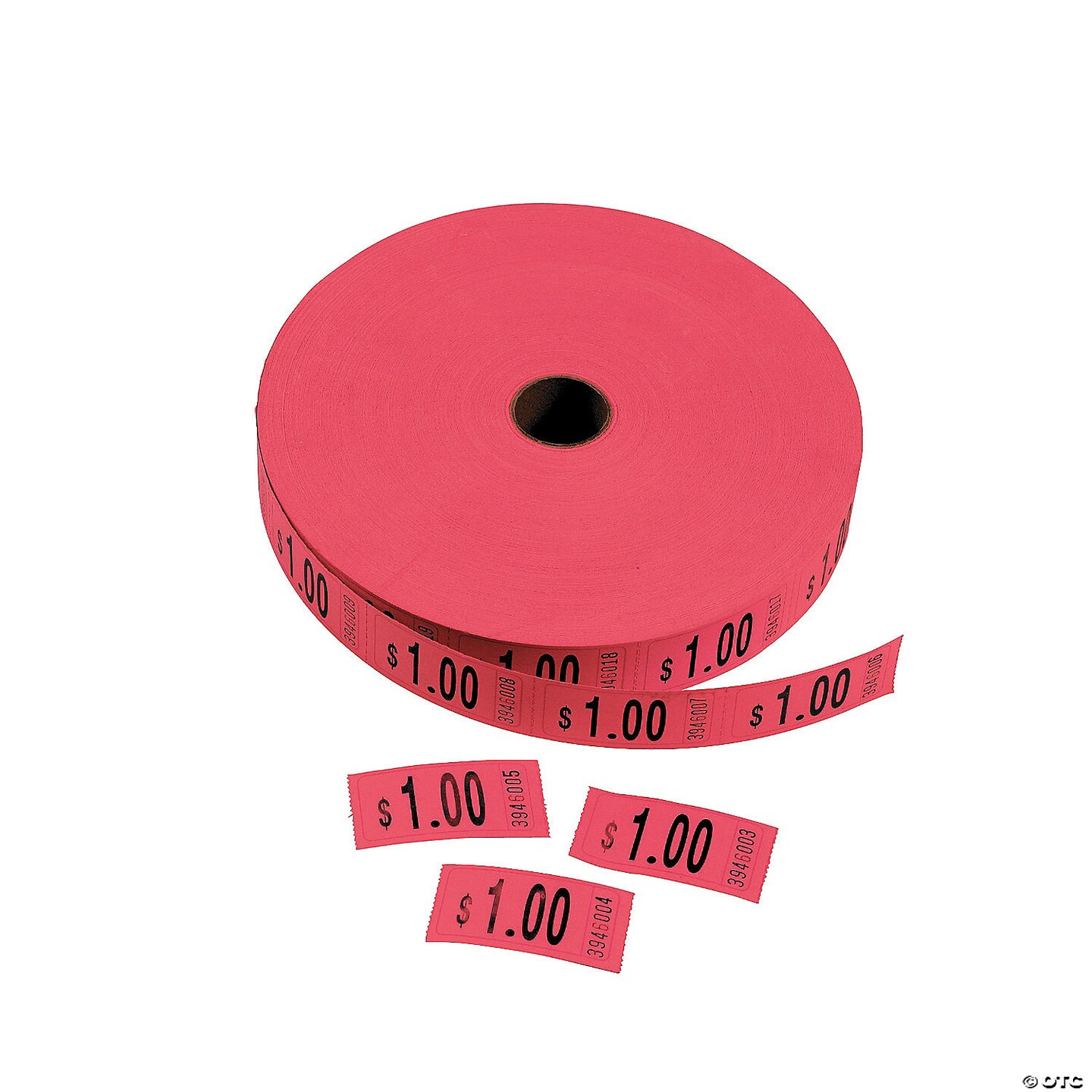 Red $1.00 Single Roll Tickets