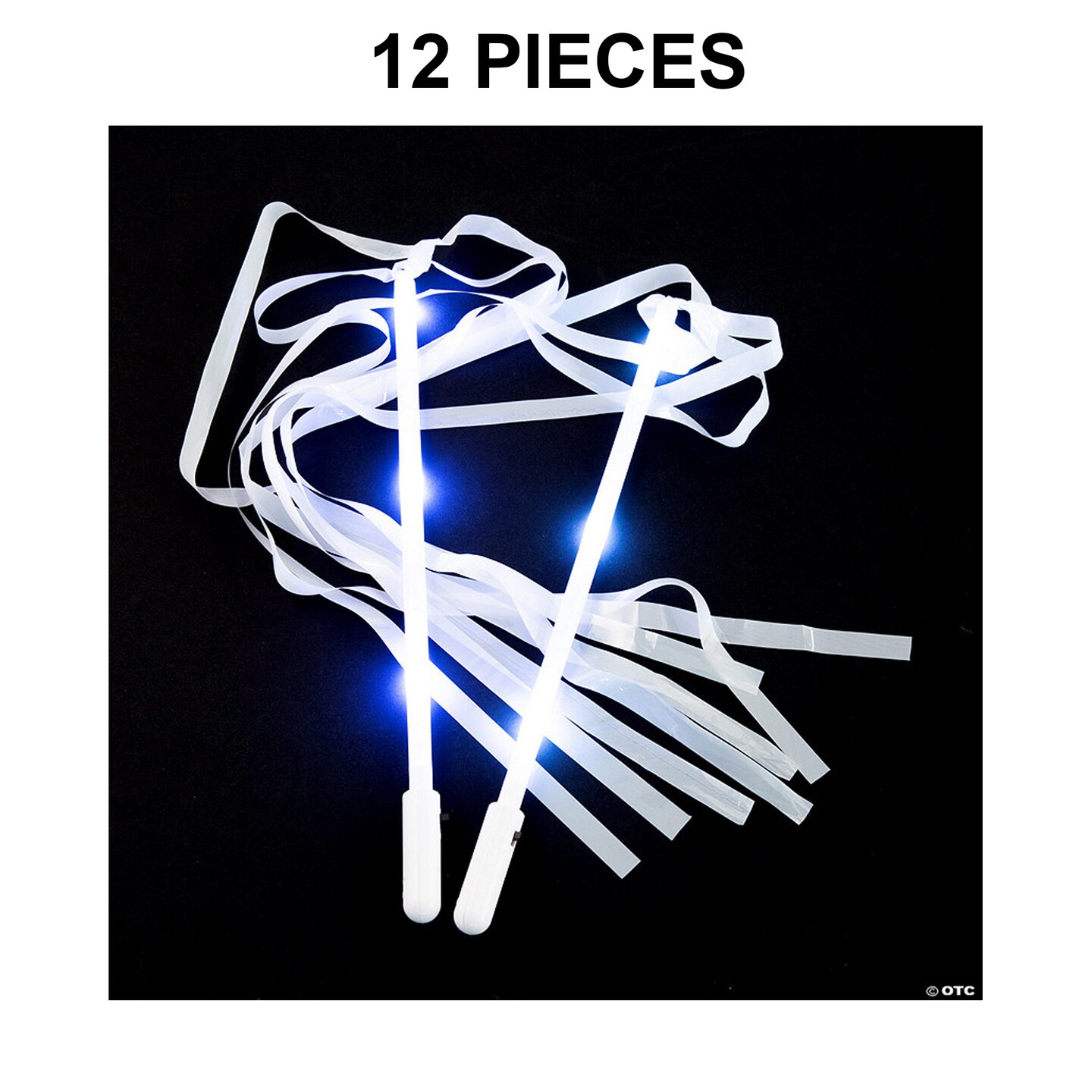 Light-Up Ribbon Wands - 12 Pc.