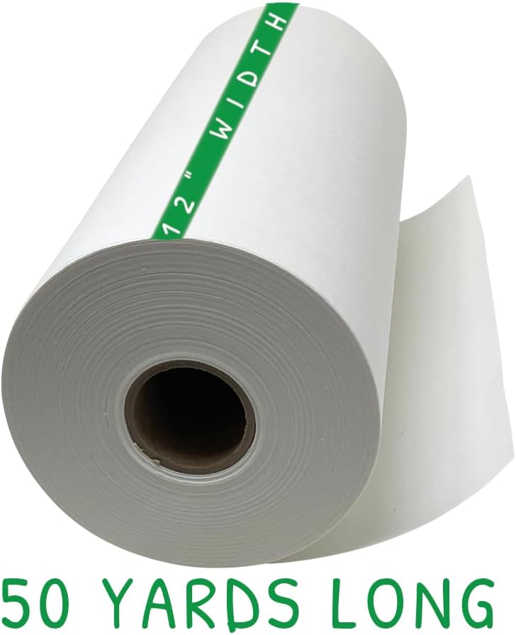 Embroidery Stabilizer - 1.8 Ounces Medium Weight 12" x 50 yd Tear Away for Machine Embroidery