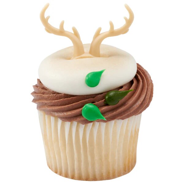 Antlers Deer Cupcake Cake Pics - set of 12