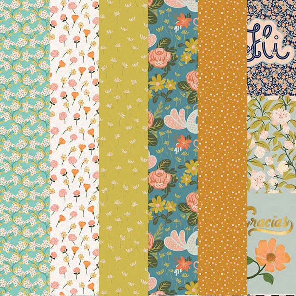BACKYARD GARDEN PATTERN 12 X12 SCRAPBOOK PAPER SET