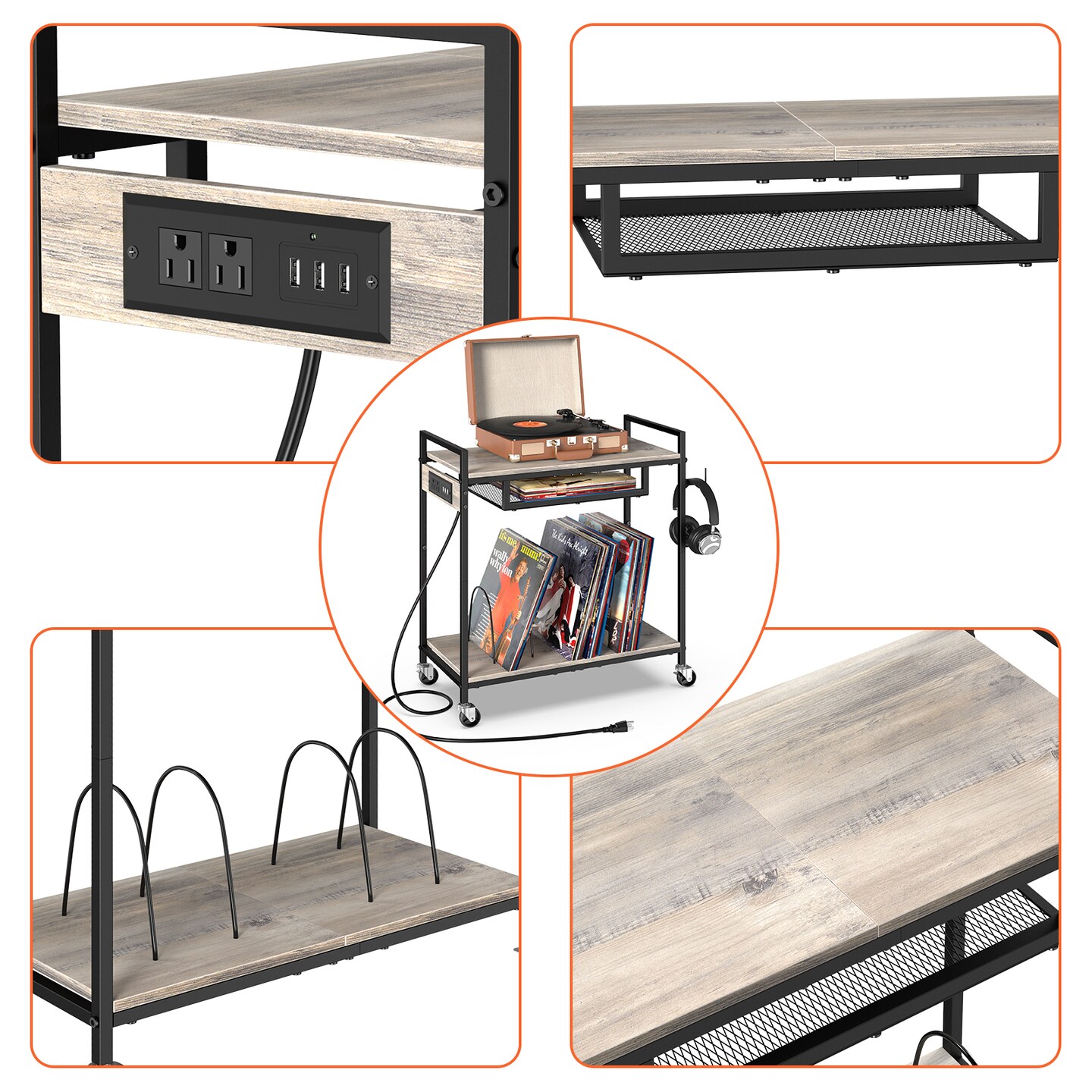 Record Player Stand Vinyl Record Stand