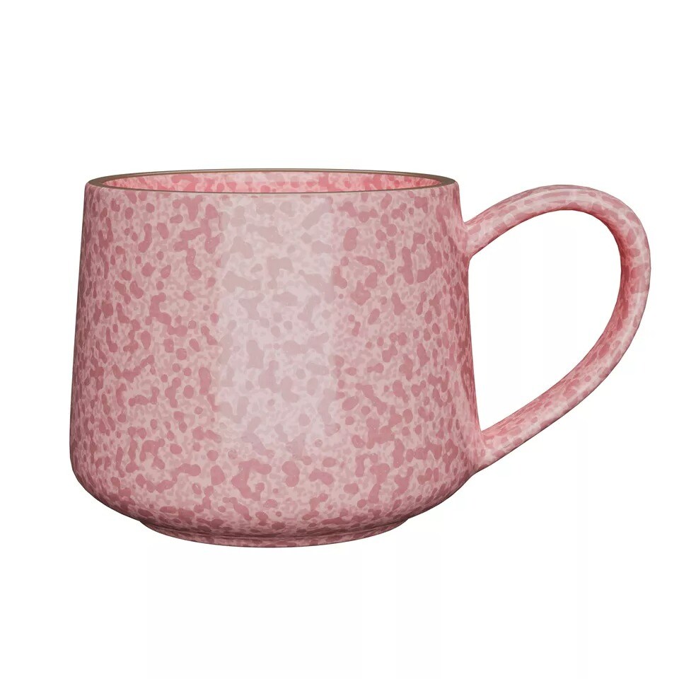 American Atelier 12 Pc Dinnerware Set, Stoneware Dishes, Service for 4 Rose Pink