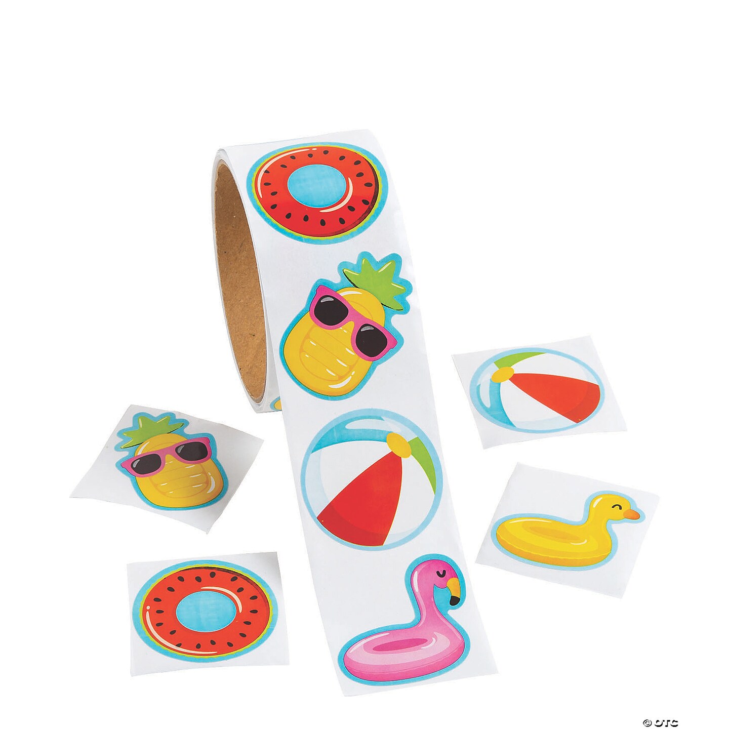 Pool Party Sticker Roll - 100 Pc.