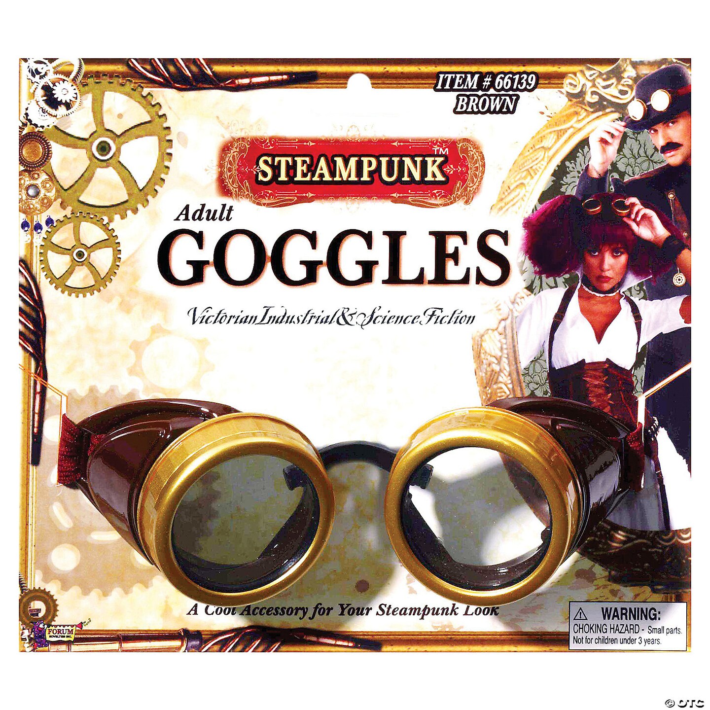 Adults Steampunk Goggles - 1 Pc.