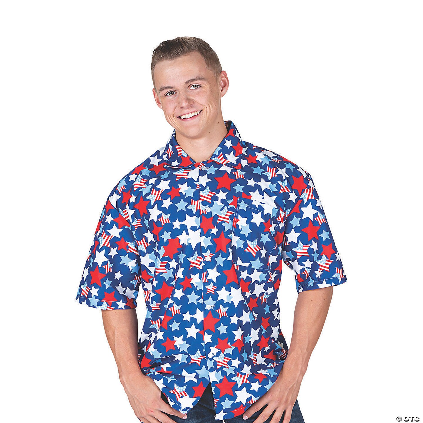 Star-Spangled Print Patriotic Shirt