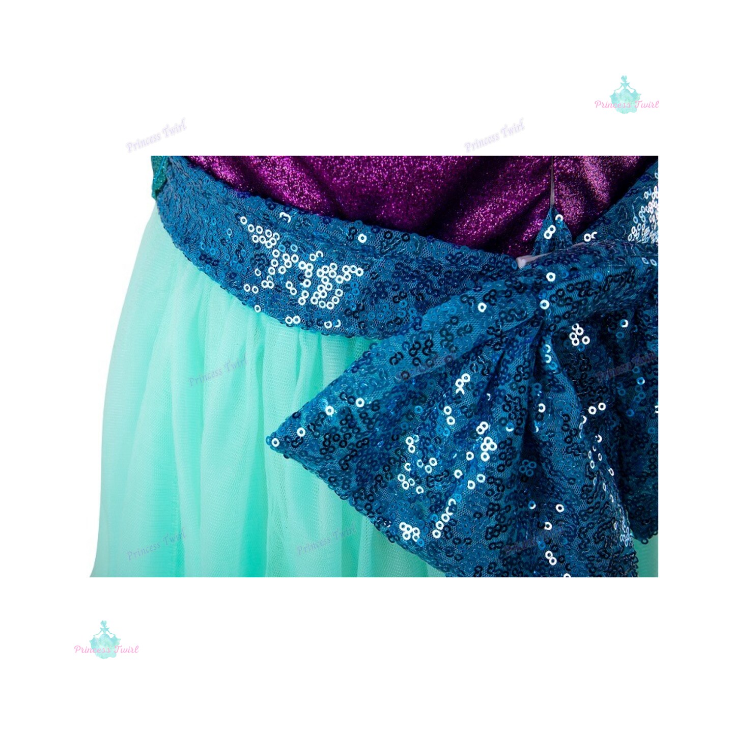 Little Mermaid Ariel dress, Princess dress, Ariel Disney Inspired Costume, Little Mermaid Dress and Accessories product 6