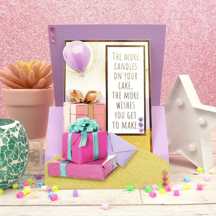 Hunkydory Crafts Luxury Shaped Card Blanks &#x26; Envelopes - Easel Aperture Card