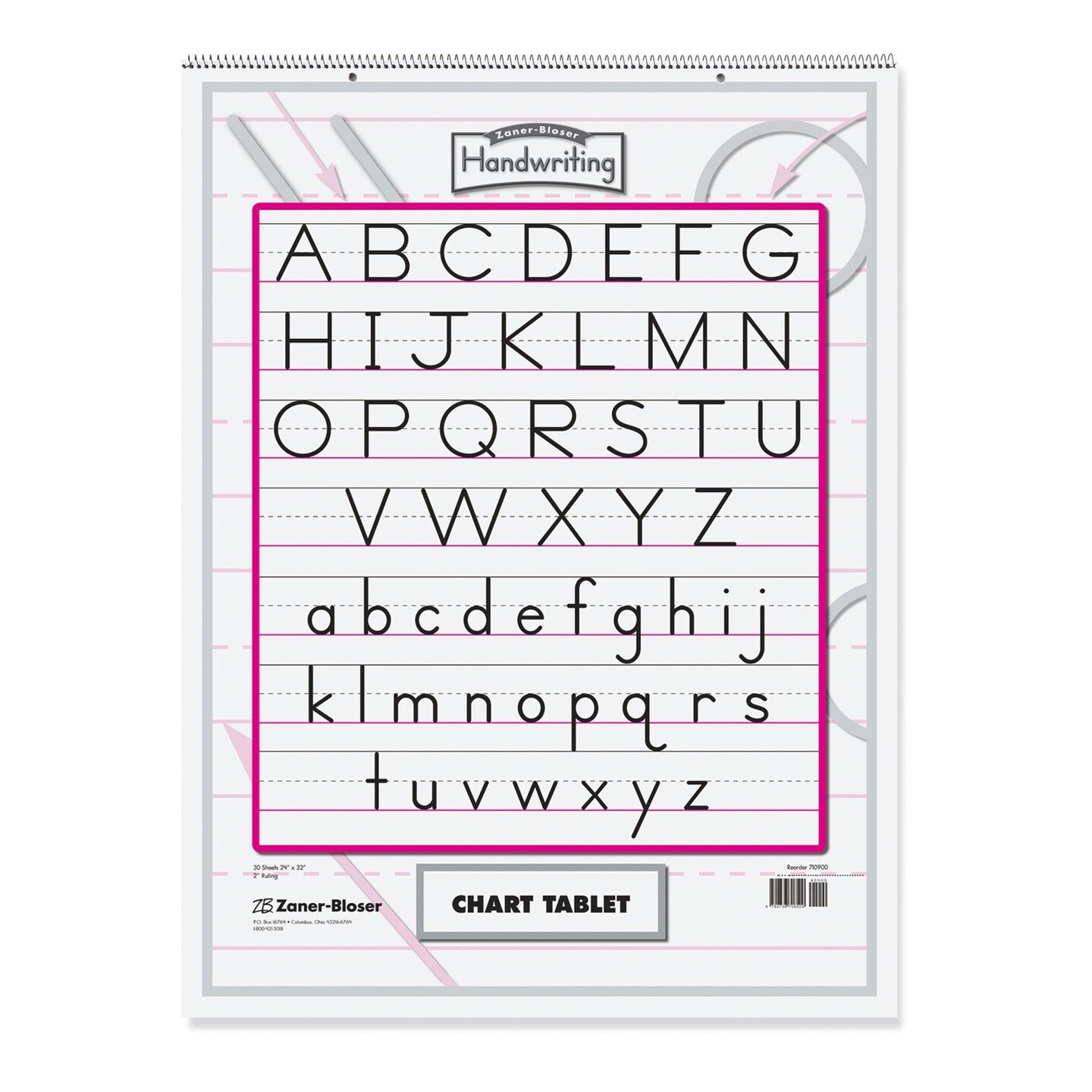 Chart Tablet, Manuscript Cvr., 2&#x22; Ruled 24&#x22; x 32&#x22;, 30 Sheets