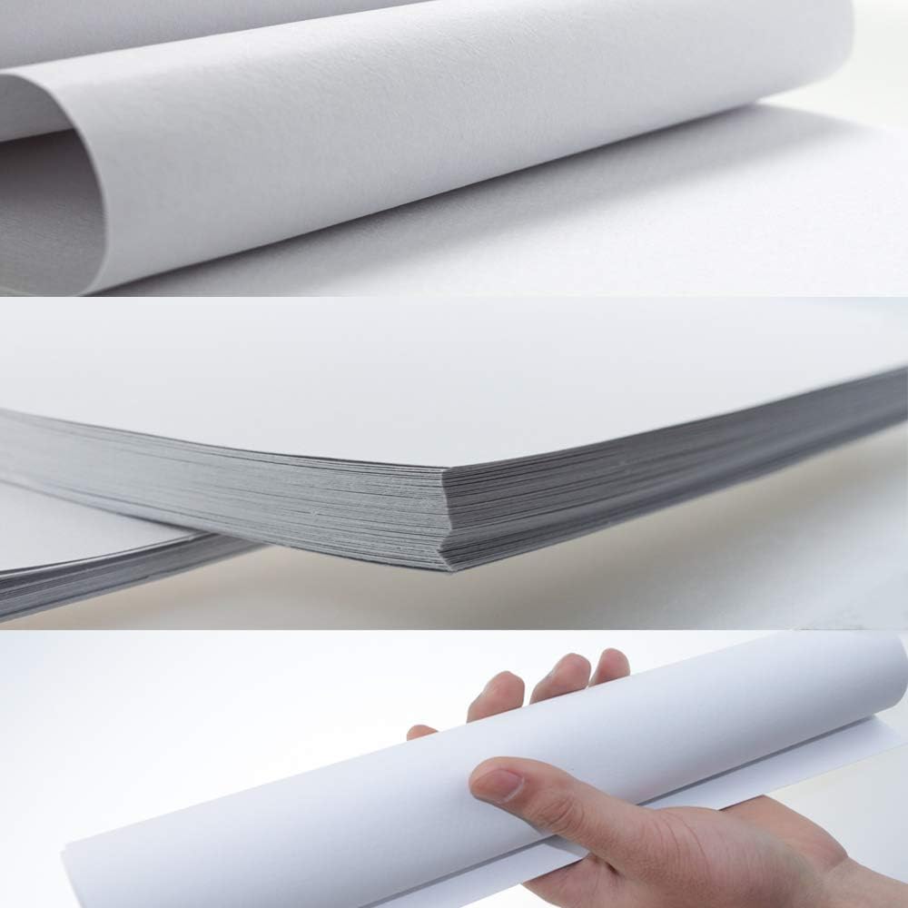100PCS White Watercolor Paper, 100% Rag Cotton Watercolor Paper Cold Press Cut Bulk Pack for Watercolorists Students Beginning Artists(12 x 8 inch)