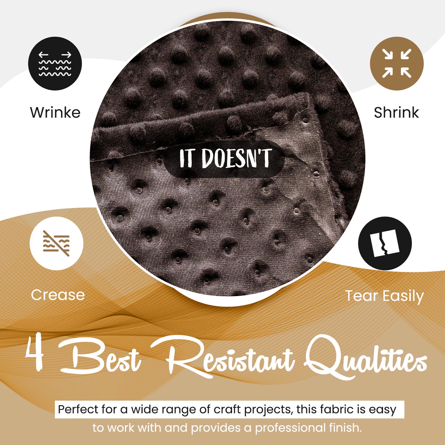 FabricLA Minky Fabric by The Yard | Oeko-TEX Certified Plush Fabric | Soft Minky Dimple Dot Cuddle Fabric | 60" inches Wide | Baby Blanket, Apparel, Throws