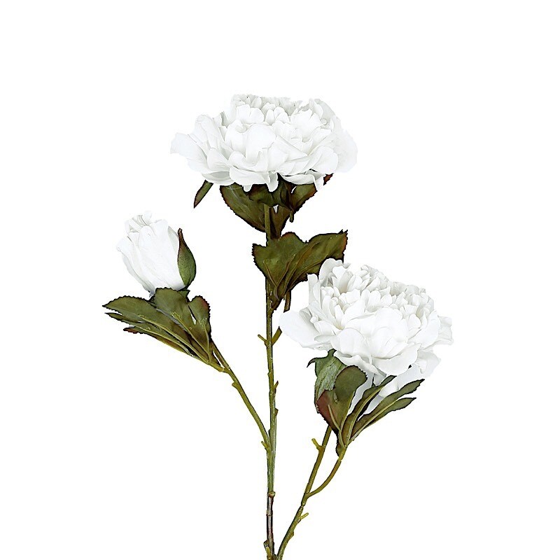 2 Bushes 29&#x22; Stem Silk Artificial Peony Flowers Sprays