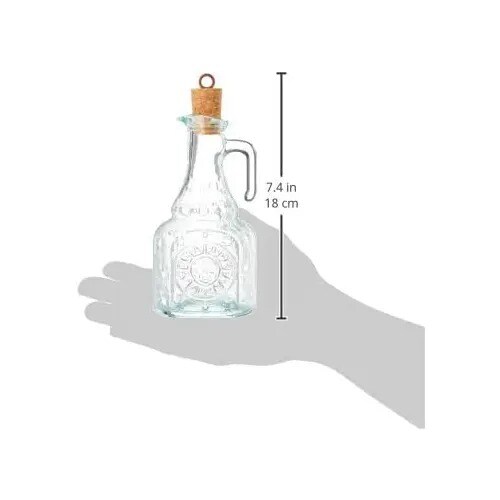 Bormioli Rocco Country Home Helios Oil Bottle, Dishwasher Safe, 8.5 oz.