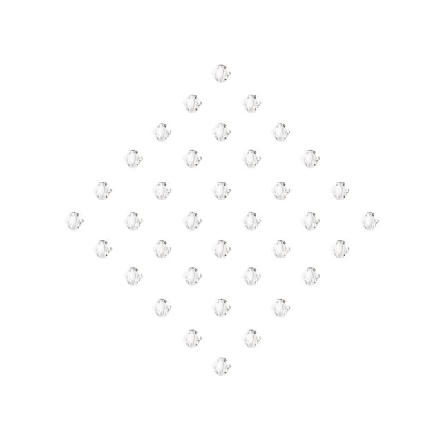 Preciosa 6mm Czech Crystals Bicone Rondelle Beads, 36pcs