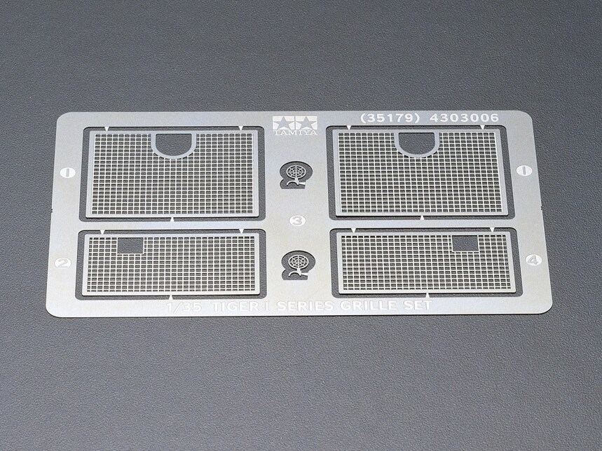 Set De Grilles Photo-gravées Tamiya Pour Tiger I Début De Production - Réf. 35217 - Échelle 1/35