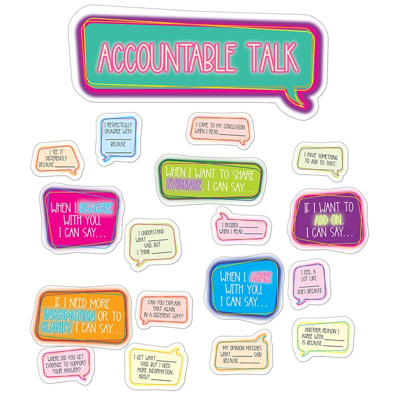 Accountable Talk Bulletin Board Set Michaels