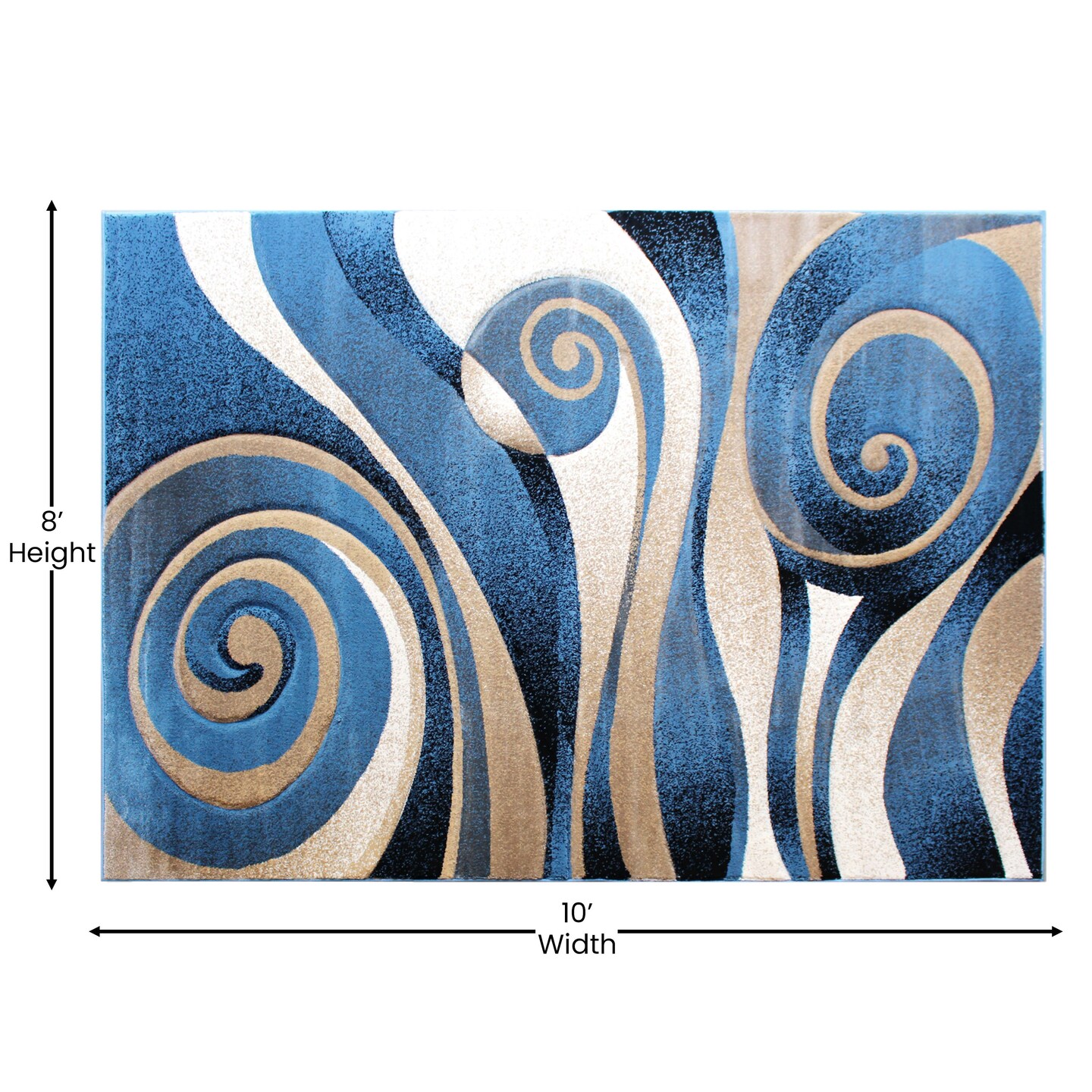 Masada Rugs Modern Sculpted Area Rug - Design Sculpture 258