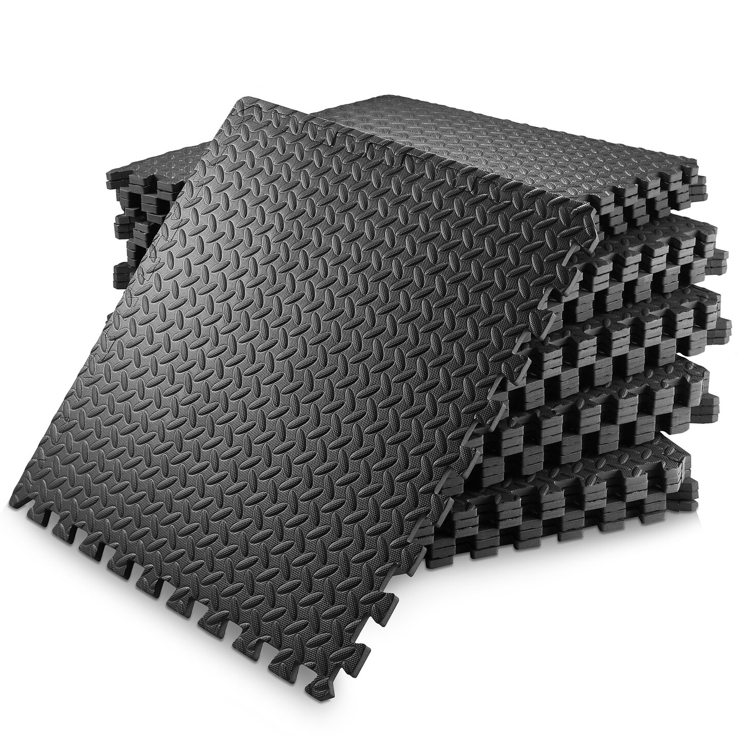 Philosophy Gym Exercise Flooring Mats - Foam Rubber Interlocking Puzzle Floor Tiles 12 - 120 SQFT
