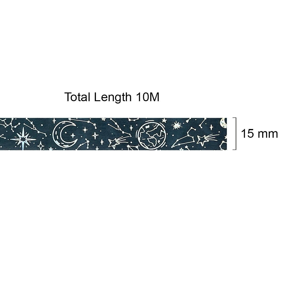 Wrapables Gold and Silver Foil Washi Masking Tape