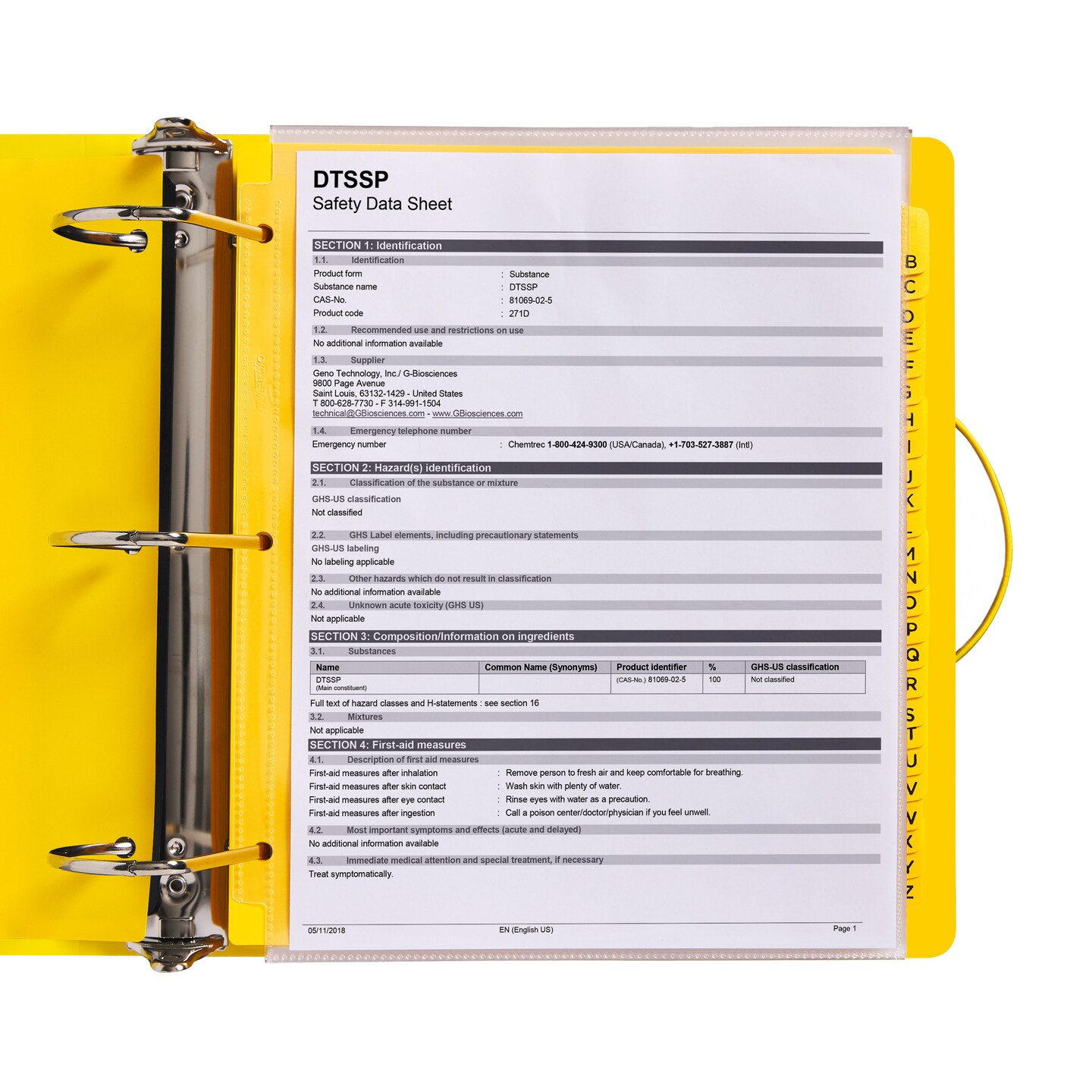 Avery UltraDuty SDS Binder Bundle, 3&#x22; Durable Poly Binder with Chain, Plastic A-Z Dividers, Sheet Protectors (77714)