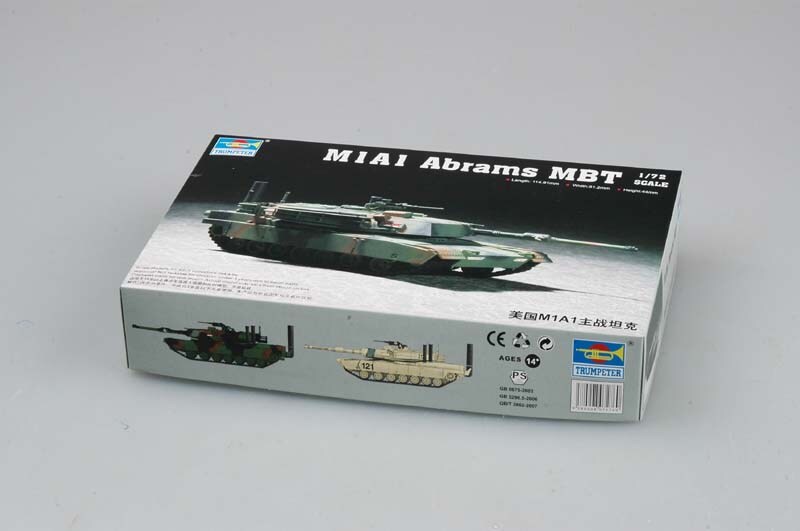 Trumpeter  1/72 M1A1 ABRAMS MBT 1/72 Plastic Model