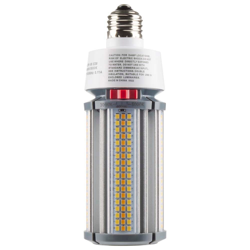 Satco 27w LED HID Replacement ColorQuick CCT Selectable Medium Base 277-347V
