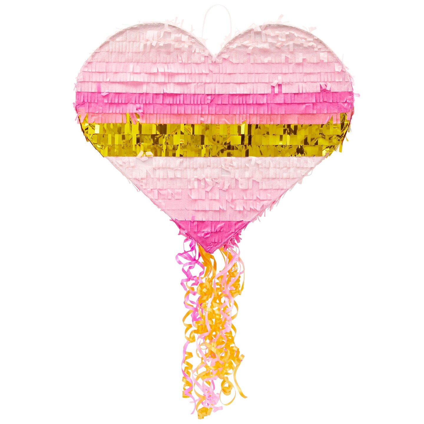 Small Heart Pull String Pinata for Rainbow Birthday Party Decorations ...