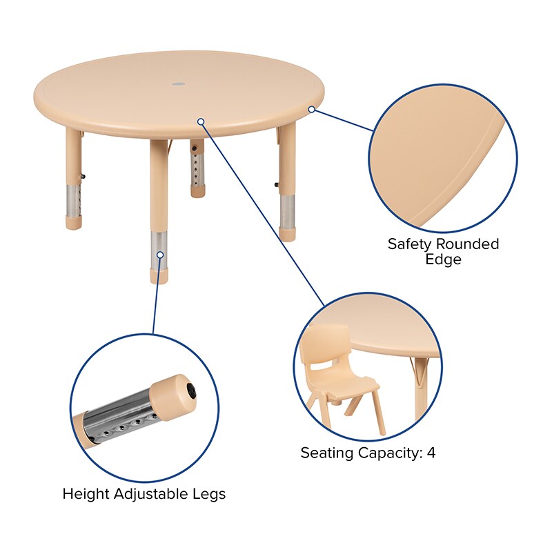 Flash Furniture 33RD Natural Activity Table