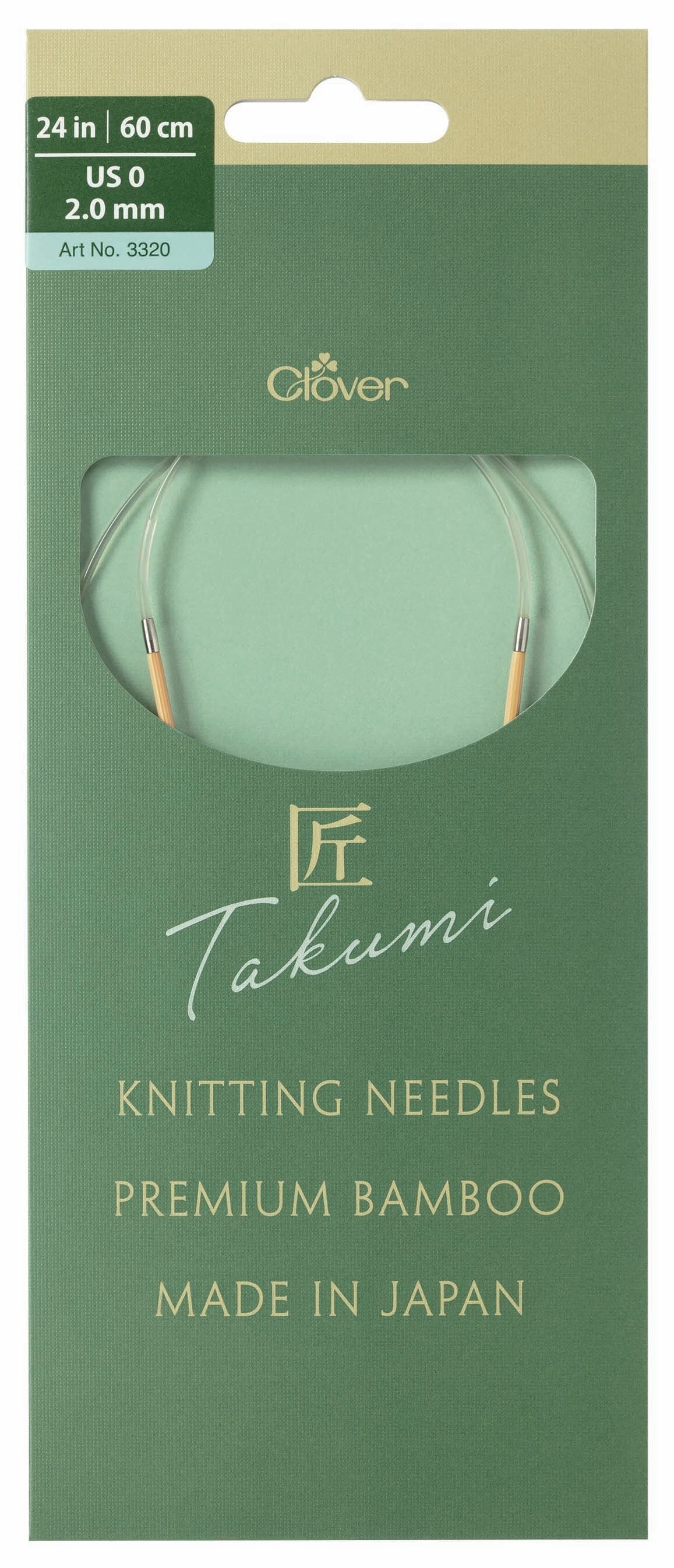 TAKUMI Pro Circular Knitting Needles 24&#x22;-US 0 / 2.0 mm