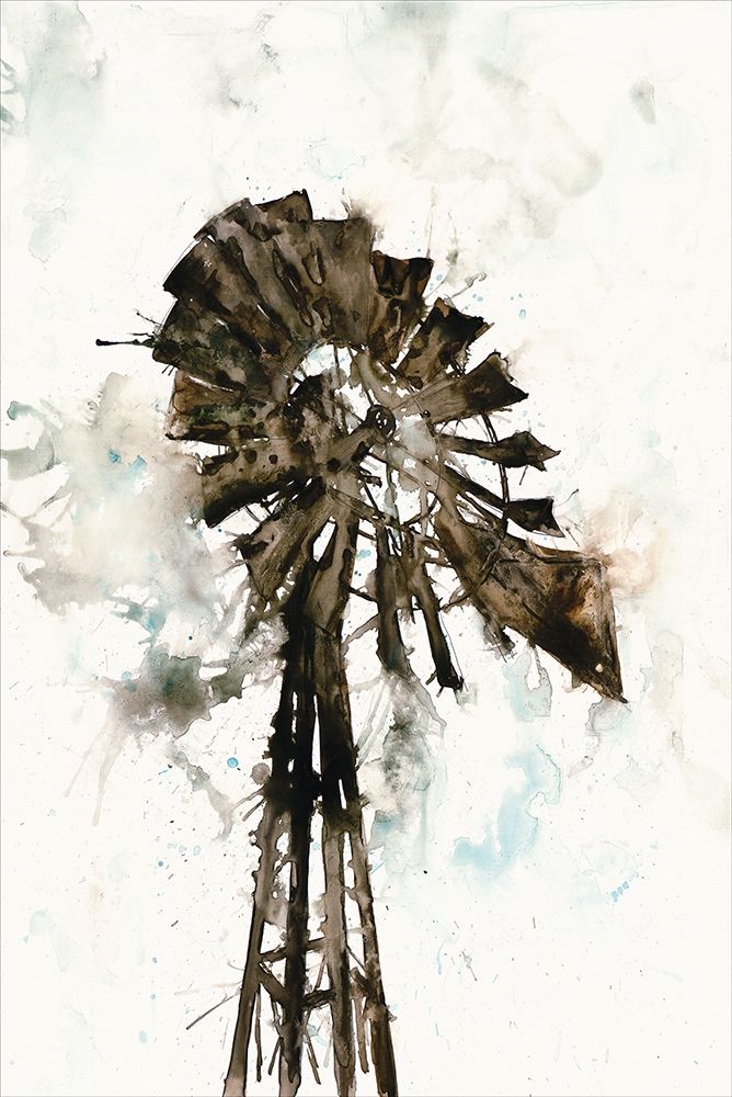 Watercolor Windmill Poster Print by White Ladder White Ladder - Item # VARPDXWL100