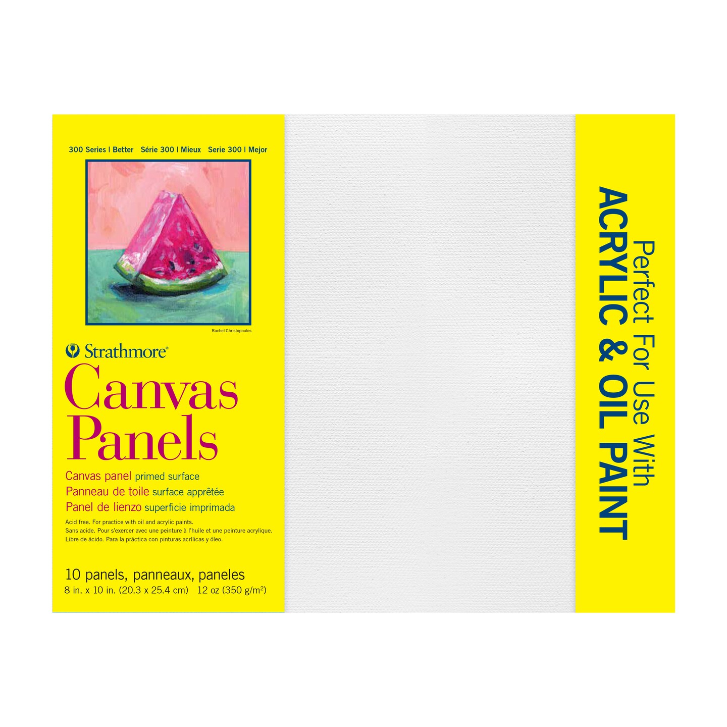 Strathmore 300 Series Canvas Panels White 8x10 Inches Pack Of 10 Michaels 9304