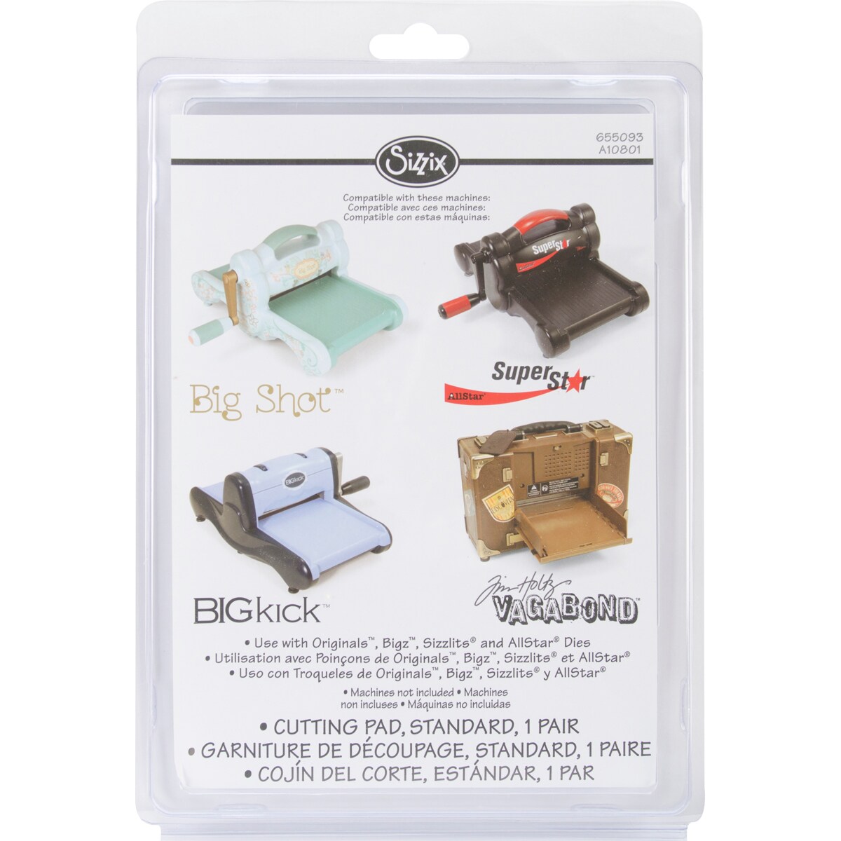 Sizzix Bigkick/Big Shot/Vagabond Cutting Pads 1 Pair-Standard 8.75