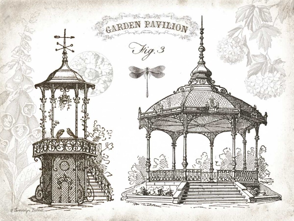Garden Pavilions Poster Print by Gwendolyn Babbitt - Item # VARPDXBAB466