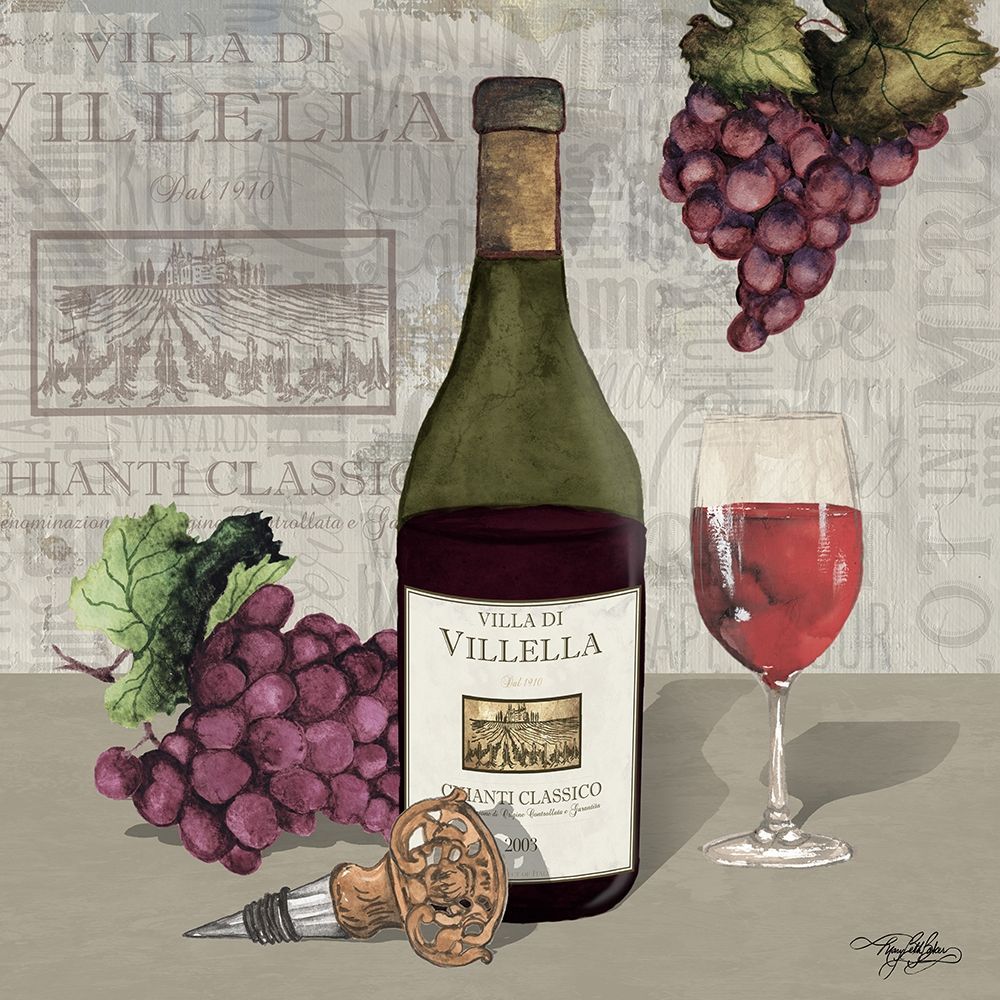 Wine and Grapes IV Poster Print by Mary Beth Baker - Item # VARPDX12734K