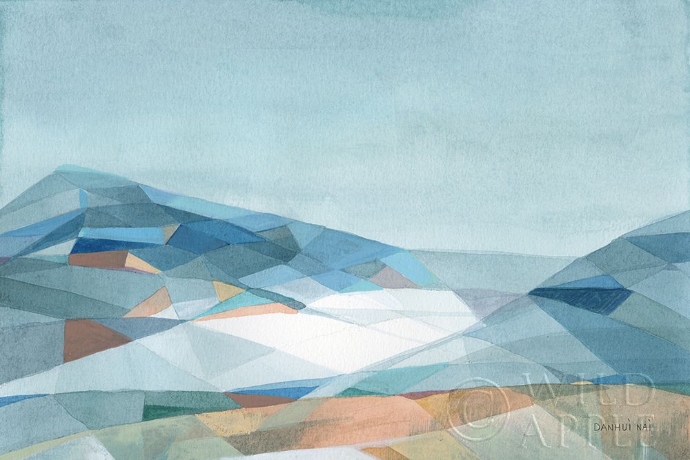 Geometric Mountain Poster Print by Danhui Nai # 64051
