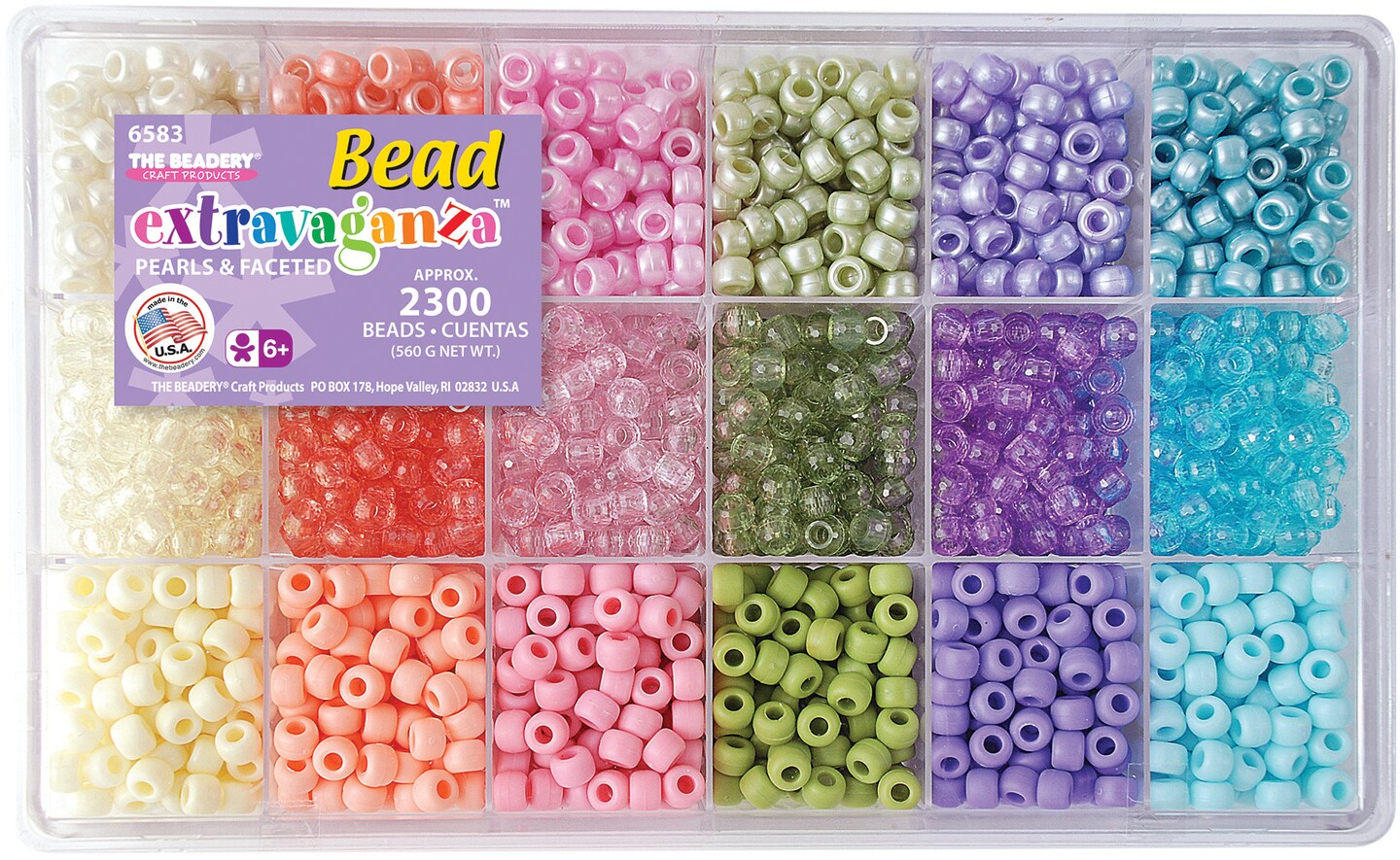 The Beadery Bead Extravaganza Bead Box Kit 19.75oz-Pastel