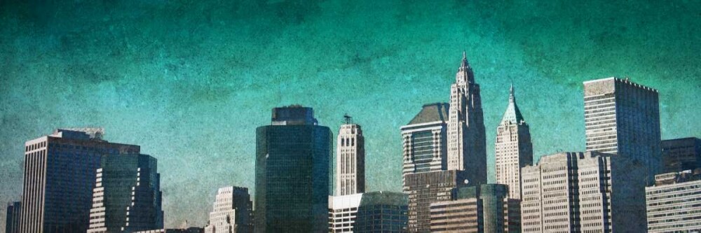 City Blue Poster Print by Nicholas Biscardi - Item # VARPDX10817