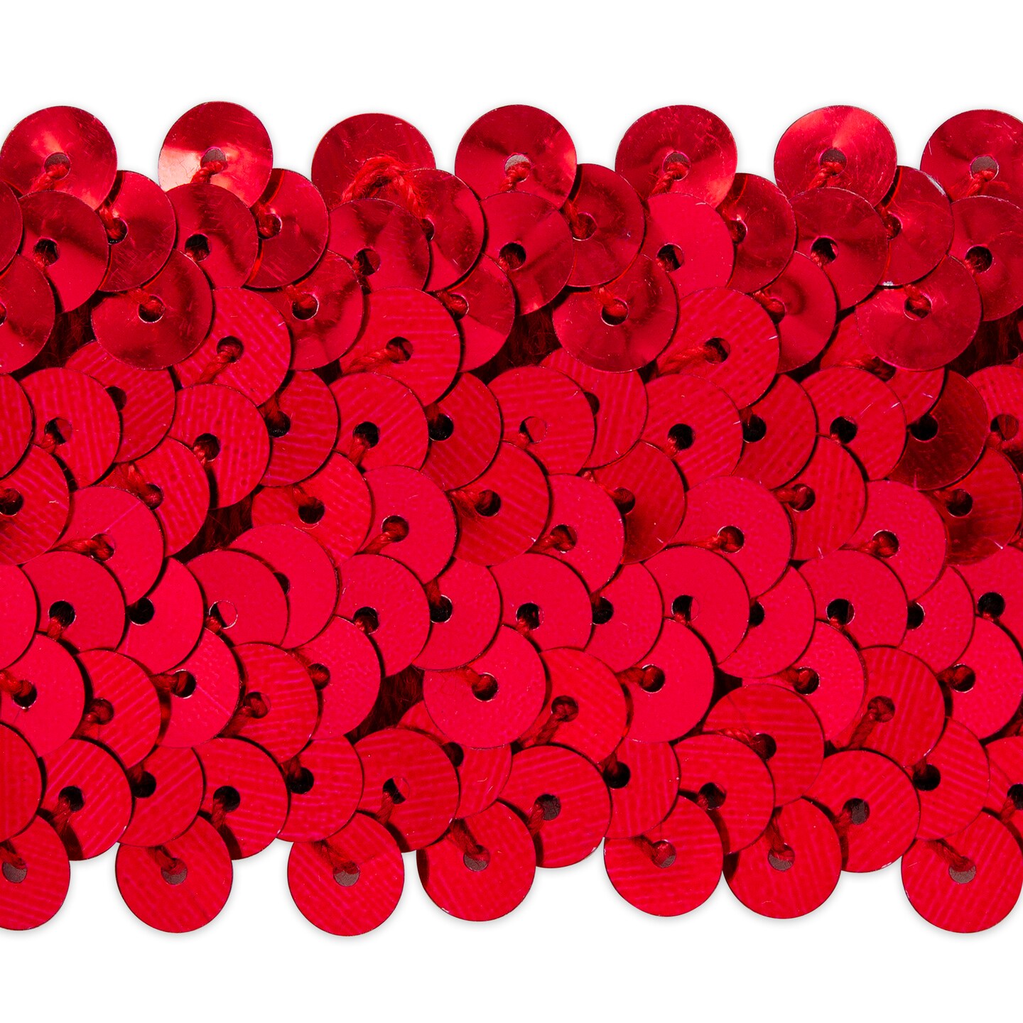 10 yards of 4 Row 1 1/2" Metallic Stretch Sequin Trim | 10 yard cut