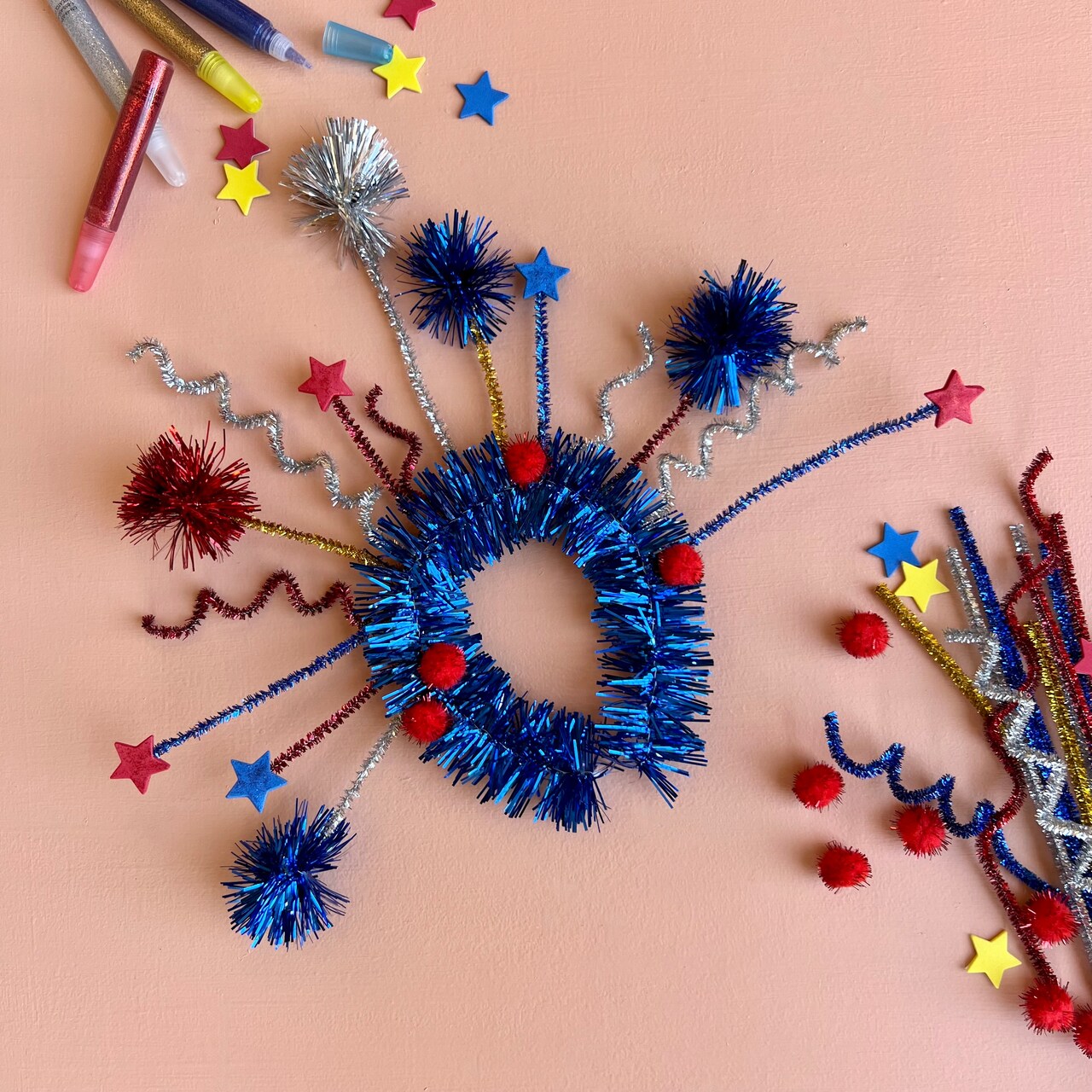 Kids Club: Red, White & Blue Sparkler Headband