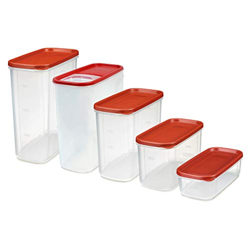 Rubbermaid Modular Premium Food Storage Containers with Lids, 10