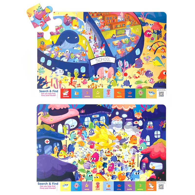 Finny the Shark Search &#x26; Find Floor Puzzle Set
