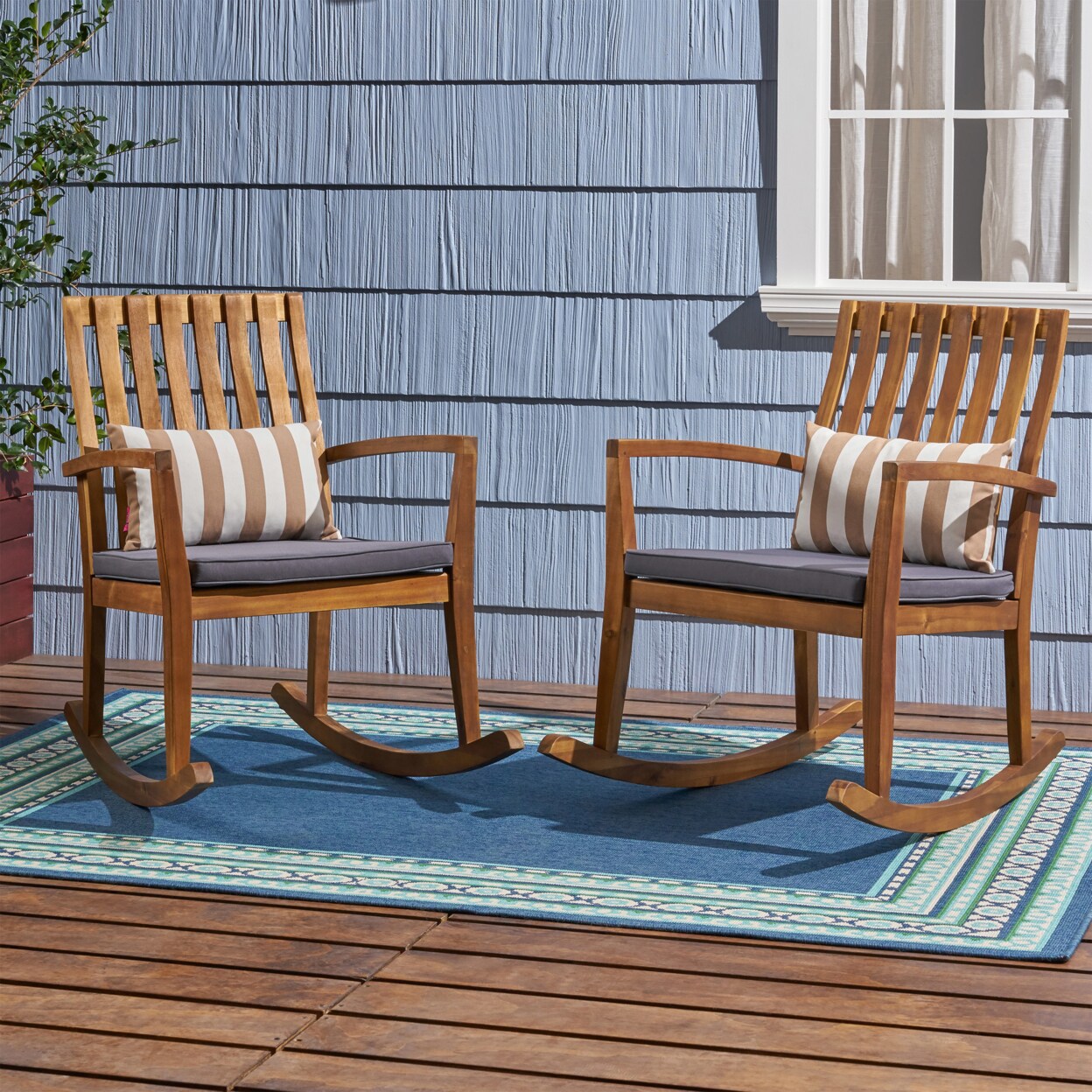 Outdoor cushions for wooden rocking online chairs